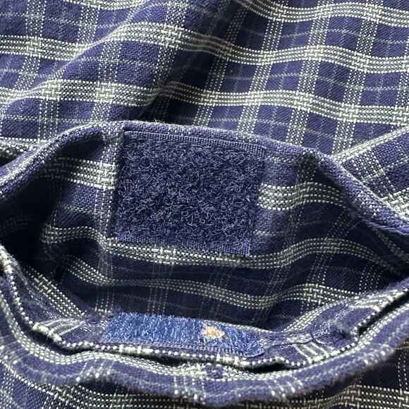 Woolrich Elite Series Tactical 2XL shirt blue check plaid long sleeve - Picture 5 of 13